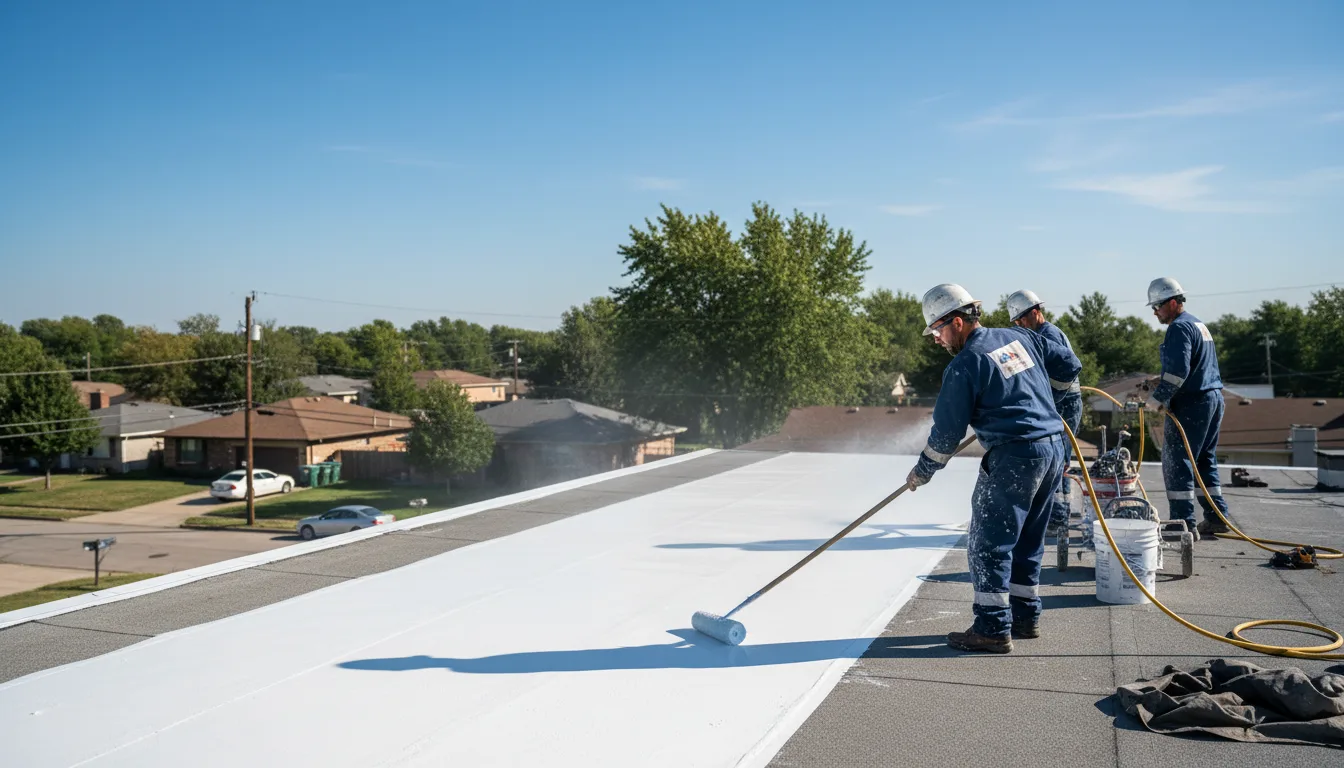 Commercial roof coating in Imperial, TX near me